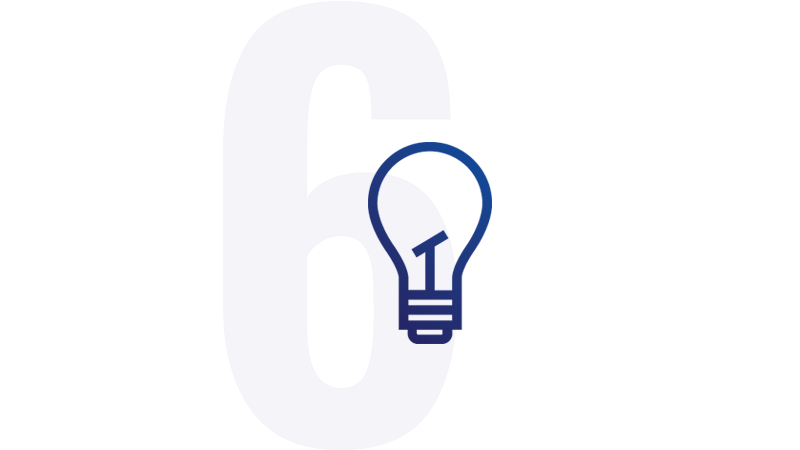 Icon of a light bulb