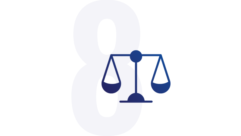 Icon of a balanced scale